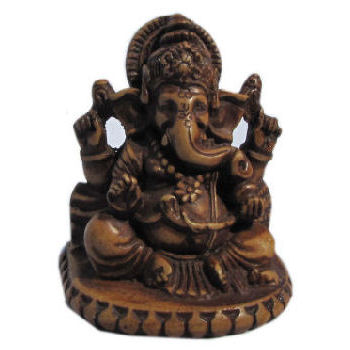 Sitting Ganesh Stone Looking RG-090S - Click Image to Close